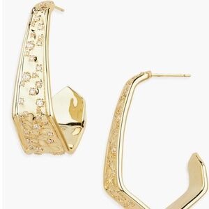 Kendra Scott Lexi Geometric Hoop Earrings in Gold